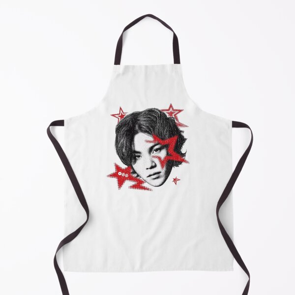 Item preview, BTS SUGA Yoongi Y2K Halftone Red Star Design designed and sold by moamaxshop.