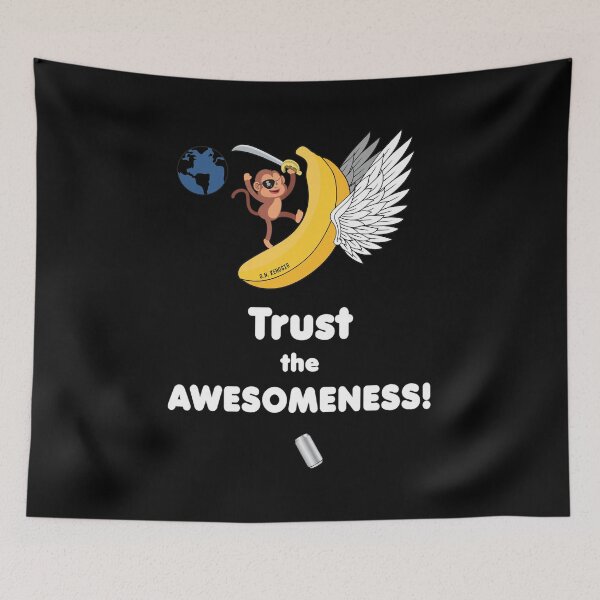 Item preview, Pirate Monkey Riding Flying Winged Banana designed and sold by TIBAAGUIRRE.