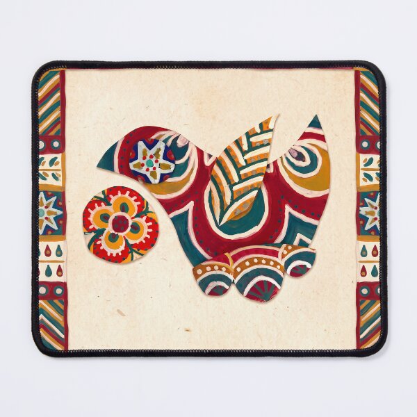 Item preview, Ornate Folk Bird in Frame designed and sold by Fani*.