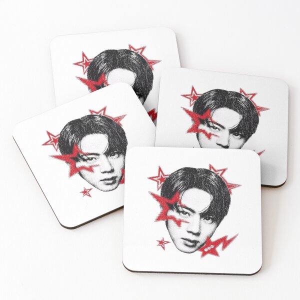 Item preview, BTS Jin Worldwide Handsome Y2K Halftone Graphic designed and sold by moamaxshop.