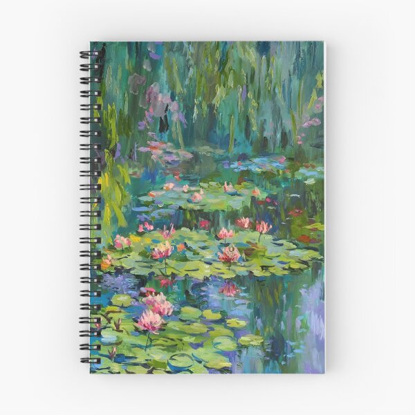 Item preview, Water Lilies by Claude Monet Fan Art Watercolor Painting Vintage Botanical Floral Flowers Nature Digital Illustration designed and sold by Matt_Smith.