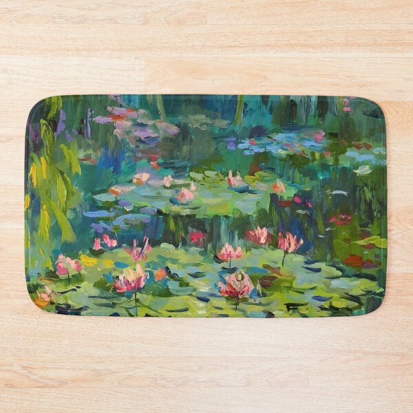 Item preview, Water Lilies by Claude Monet Fan Art Watercolor Painting Vintage Botanical Floral Flowers Nature Digital Illustration designed and sold by Matt_Smith.