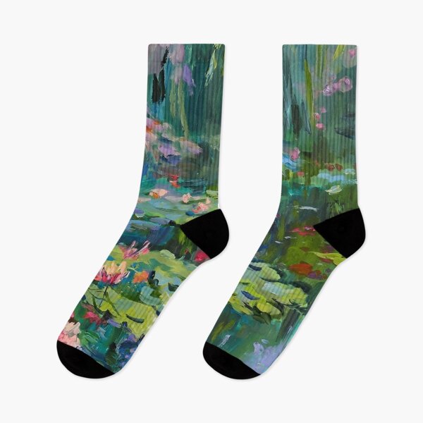 Item preview, Water Lilies by Claude Monet Fan Art Watercolor Painting Vintage Botanical Floral Flowers Nature Digital Illustration designed and sold by Matt_Smith.
