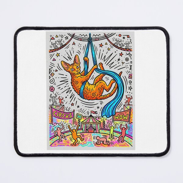Item preview, Cornish Rex Aerial Performer designed and sold by PictoVibe.