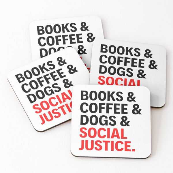 Item preview, Books And Coffee And Dogs And Social Justice - Funny Quotes designed and sold by aca-riolaus.