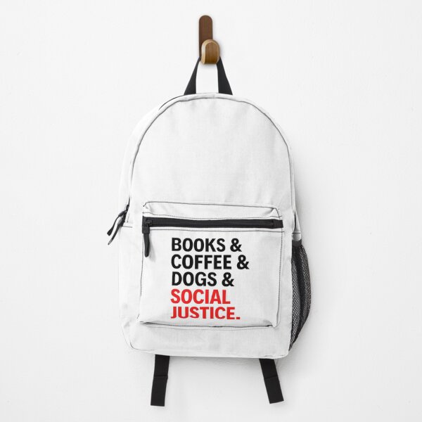Item preview, Books And Coffee And Dogs And Social Justice - Funny Quotes designed and sold by aca-riolaus.