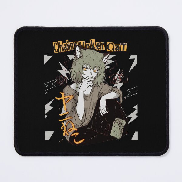 Item preview, Edgy Anime Cat Girl Smoking Graphic designed and sold by Sienkiewicz99.