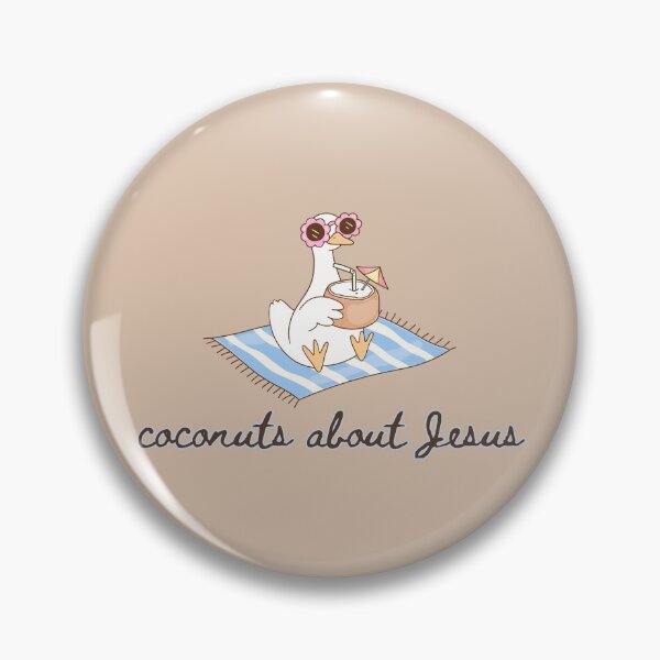 Item preview, Silly Goose Beach Coconuts About Jesus Ocean Summer Vacation Vibes designed and sold by Forevermore.
