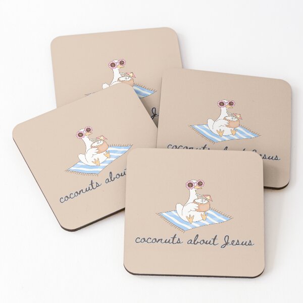 Item preview, Silly Goose Beach Coconuts About Jesus Ocean Summer Vacation Vibes designed and sold by Forevermore.