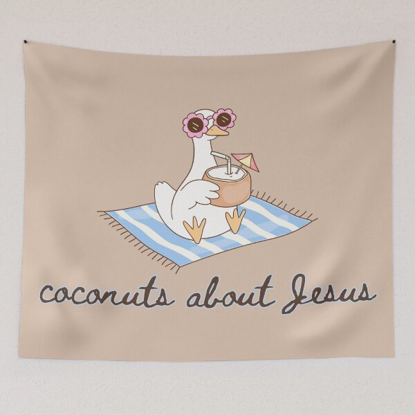 Item preview, Silly Goose Beach Coconuts About Jesus Ocean Summer Vacation Vibes designed and sold by Forevermore.