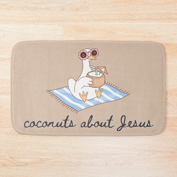 Item preview, Silly Goose Beach Coconuts About Jesus Ocean Summer Vacation Vibes designed and sold by Forevermore.