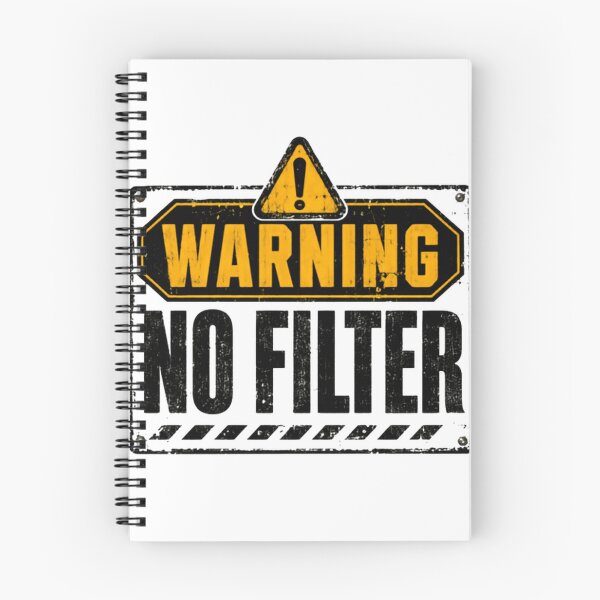 Item preview, Warning No Filter Honest Personality Saying designed and sold by HumansStuck12.