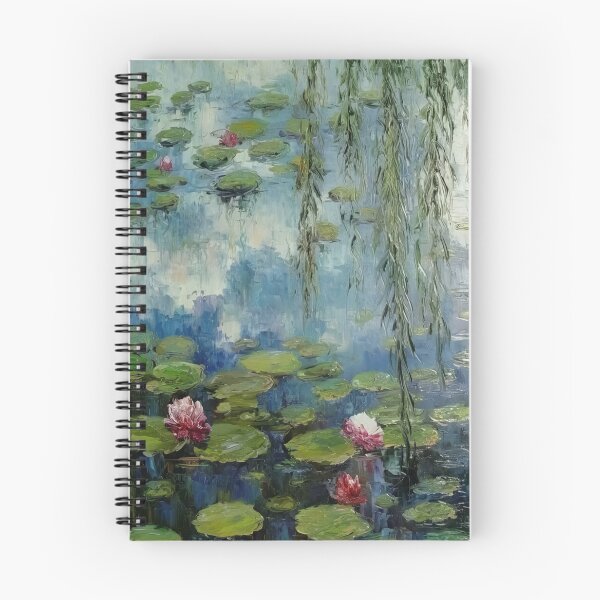 Item preview, Water Lilies by Claude Monet Fan Art Watercolor Painting Vintage Botanical Floral Flowers Nature Digital Illustration designed and sold by Matt_Smith.