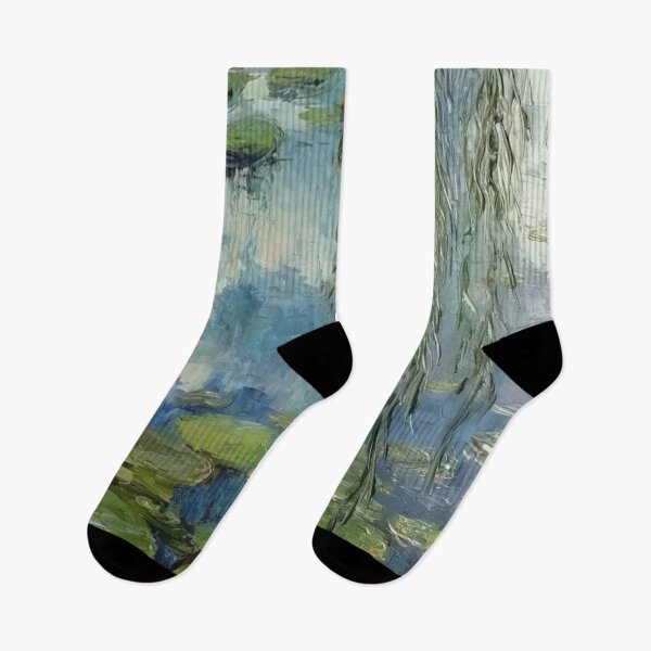 Item preview, Water Lilies by Claude Monet Fan Art Watercolor Painting Vintage Botanical Floral Flowers Nature Digital Illustration designed and sold by Matt_Smith.