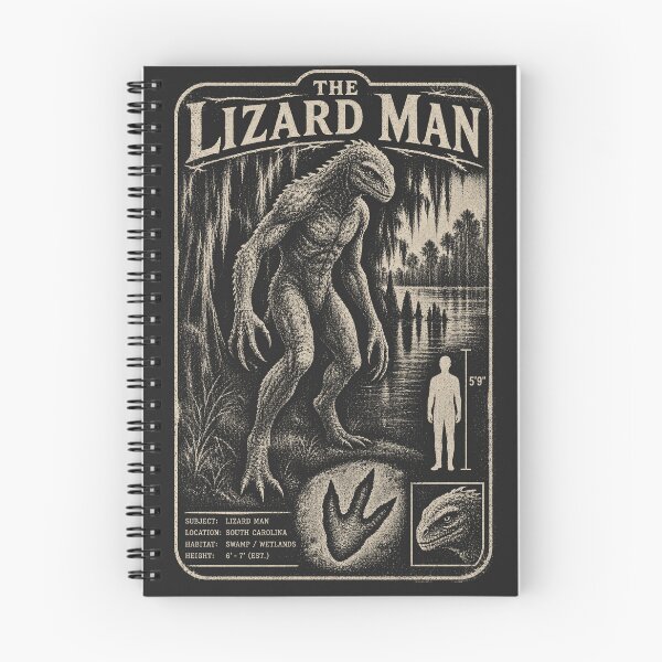 Item preview, Lizard Man, Bishopville, South Carolina, United States [Monochrome Photo Illustration] designed and sold by elektronen.
