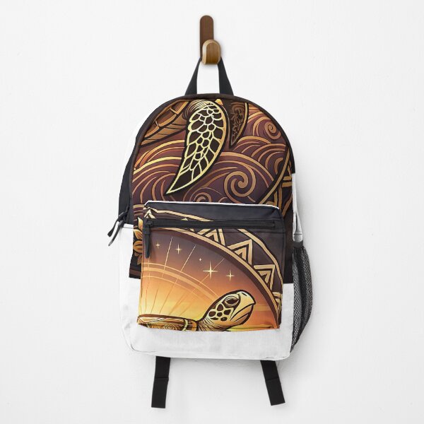 Item preview, Sea Turtle Golden Medallion — Ancestral Wisdom at Twilight designed and sold by Hawaii26.