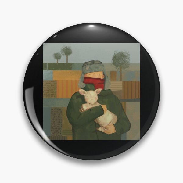 Item preview, Cozy Winter Scene With Person And Lamb Fine Art designed and sold by Aynniamyreg.