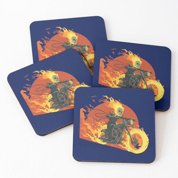 Item preview,  Flaming Motorcycle Skeleton Rider   designed and sold by smgear122.
