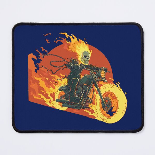 Item preview,  Flaming Motorcycle Skeleton Rider   designed and sold by smgear122.
