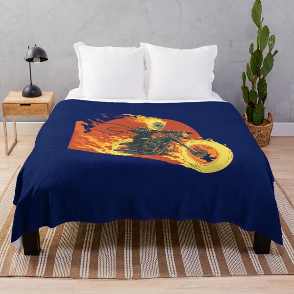 Item preview, Flaming Motorcycle Skeleton Rider designed and sold by smgear122.