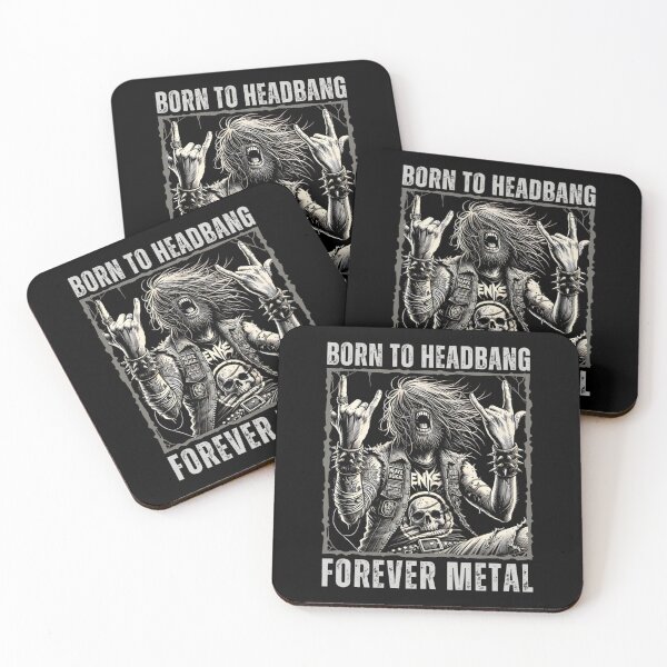 Item preview, born to headbang, forever metal designed and sold by TheadoreJohnson.