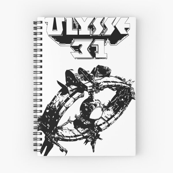 Item preview, 80S Ulysses Spaceship In Monochrome designed and sold by Zahranstore22.