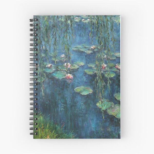 Item preview, Water Lilies by Claude Monet Fan Art Watercolor Painting Vintage Botanical Floral Flowers Nature Digital Illustration designed and sold by Matt_Smith.