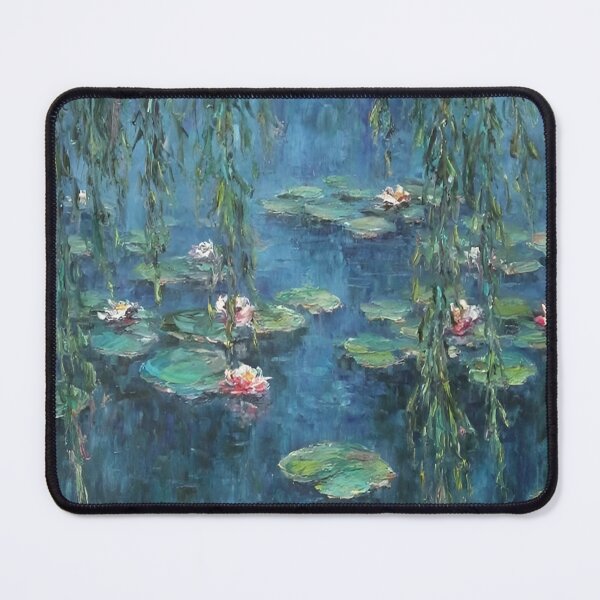 Item preview, Water Lilies by Claude Monet Fan Art Watercolor Painting Vintage Botanical Floral Flowers Nature Digital Illustration designed and sold by Matt_Smith.