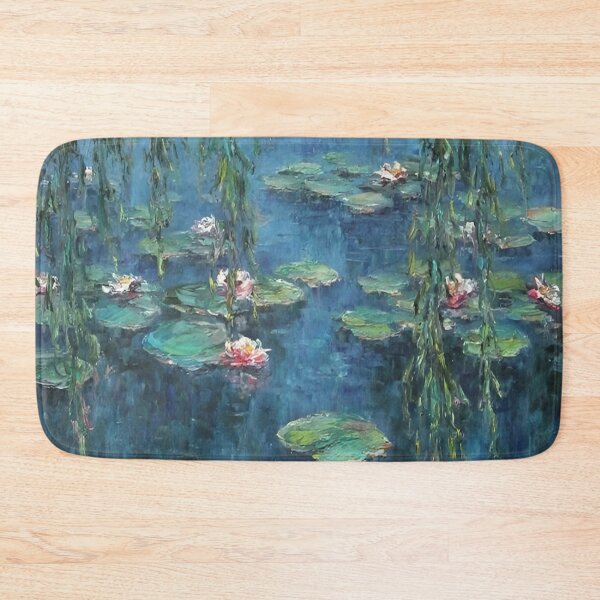 Item preview, Water Lilies by Claude Monet Fan Art Watercolor Painting Vintage Botanical Floral Flowers Nature Digital Illustration designed and sold by Matt_Smith.