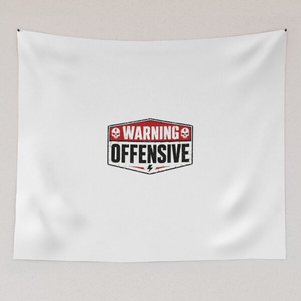 Item preview, Warning Offensive Sarcasm Humor Edgy Statement designed and sold by HumansStuck12.