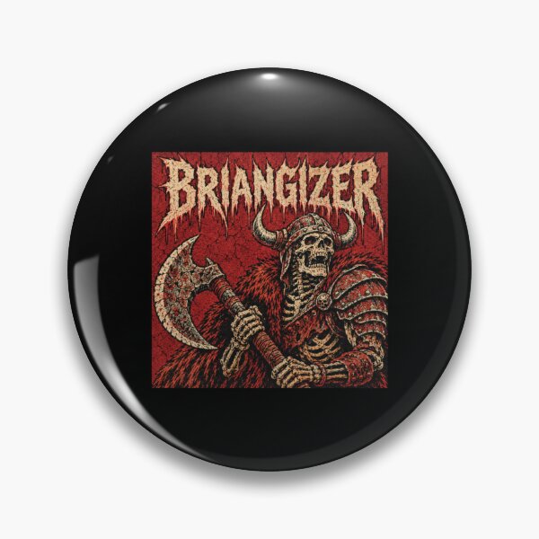 Item preview, briangizer retro red comic horror heavy metal motif designed and sold by TheadoreJohnson.