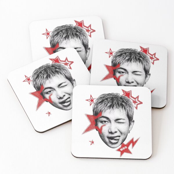 Item preview, RM BTS Red Star Halftone Pop Art Graphic designed and sold by moamaxshop.