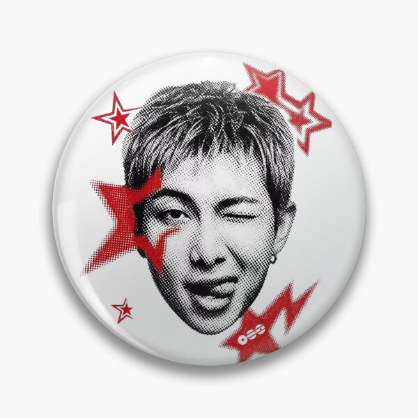Item preview, RM BTS Red Star Halftone Pop Art Graphic designed and sold by moamaxshop.
