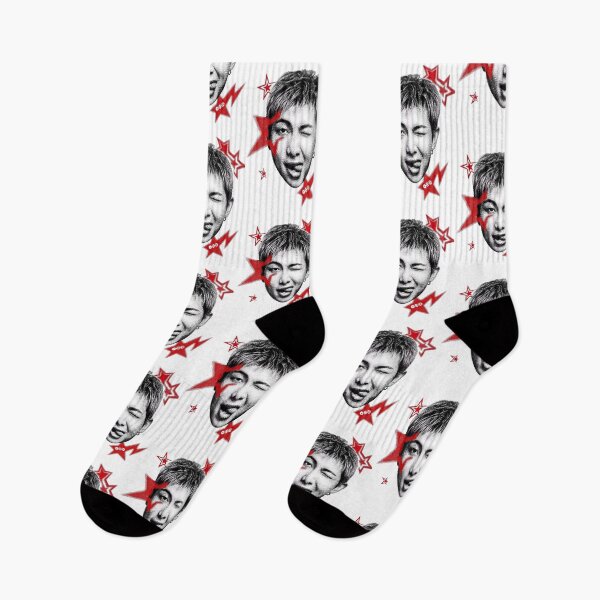 Item preview, RM BTS Red Star Halftone Pop Art Graphic designed and sold by moamaxshop.