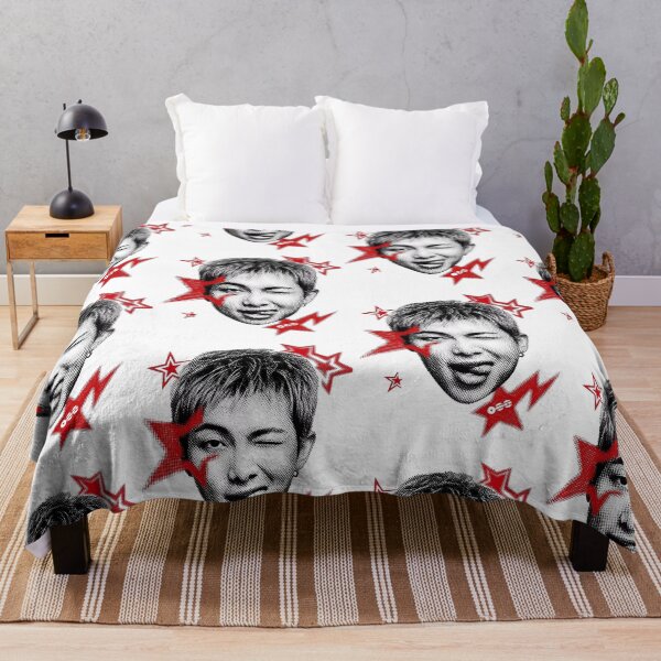 Item preview, RM BTS Red Star Halftone Pop Art Graphic designed and sold by moamaxshop.