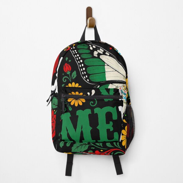Item preview, Floral Viva Mexico Butterfly Mexican Flag designed and sold by khdmalakarak.