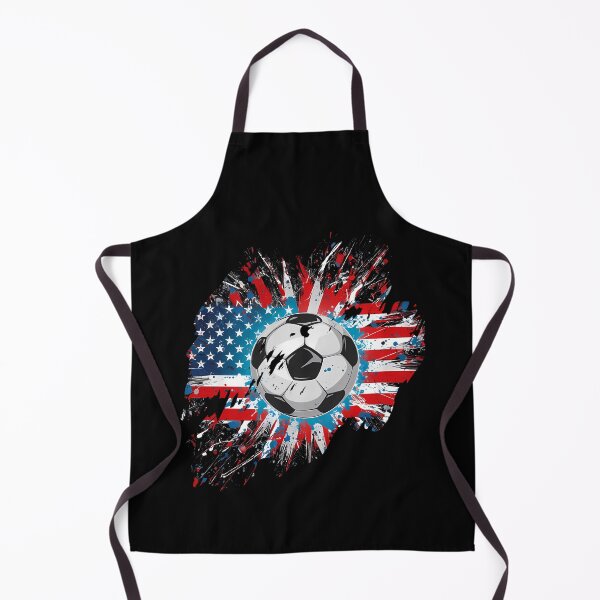 Aperçu de l'œuvre Soccer Ball Brush Stroke American Flag créée et vendue par RomainCam.