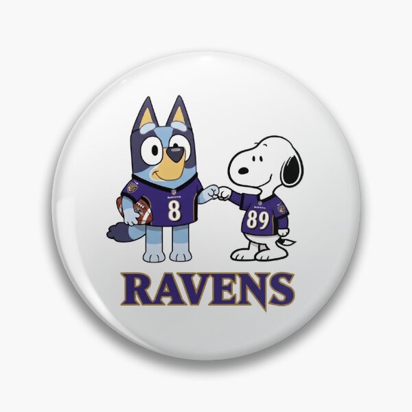 Item preview,  Bluey And Snoopy Baltimore Football Buddies designed and sold by DamianRoy88.