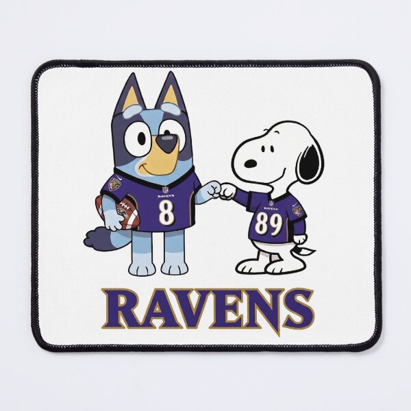 Item preview,  Bluey And Snoopy Baltimore Football Buddies designed and sold by DamianRoy88.