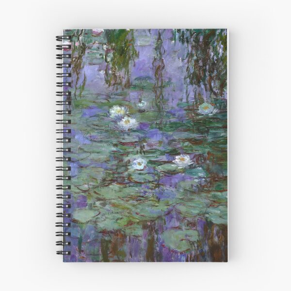 Item preview, Water Lilies by Claude Monet Fan Art Watercolor Painting Vintage Botanical Floral Flowers Nature Digital Illustration designed and sold by Matt_Smith.