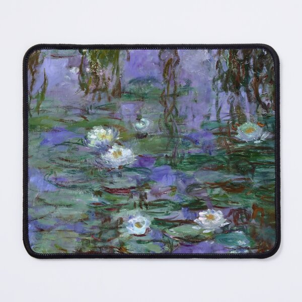 Item preview, Water Lilies by Claude Monet Fan Art Watercolor Painting Vintage Botanical Floral Flowers Nature Digital Illustration designed and sold by Matt_Smith.
