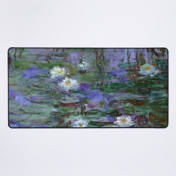 Item preview, Water Lilies by Claude Monet Fan Art Watercolor Painting Vintage Botanical Floral Flowers Nature Digital Illustration designed and sold by Matt_Smith.