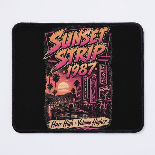 Item preview, Sunset Strip 1987 – Hair High, Volume Higher Retro Design designed and sold by HROC.