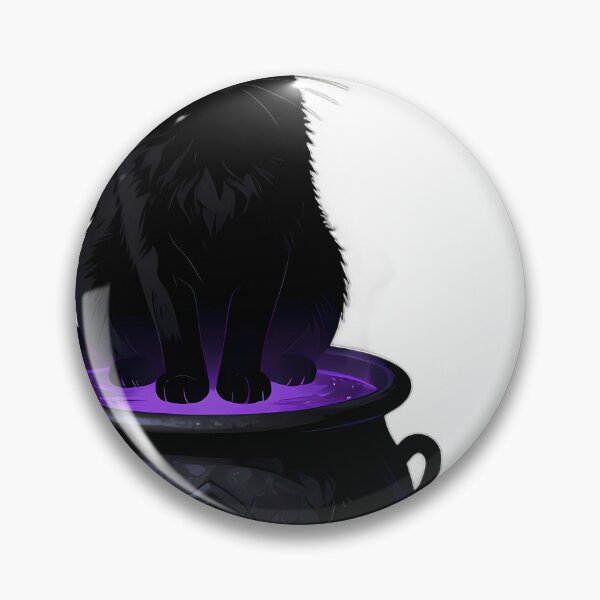 Item preview, Gothic Black Cat Obsidian Cauldron designed and sold by IllumeInk.