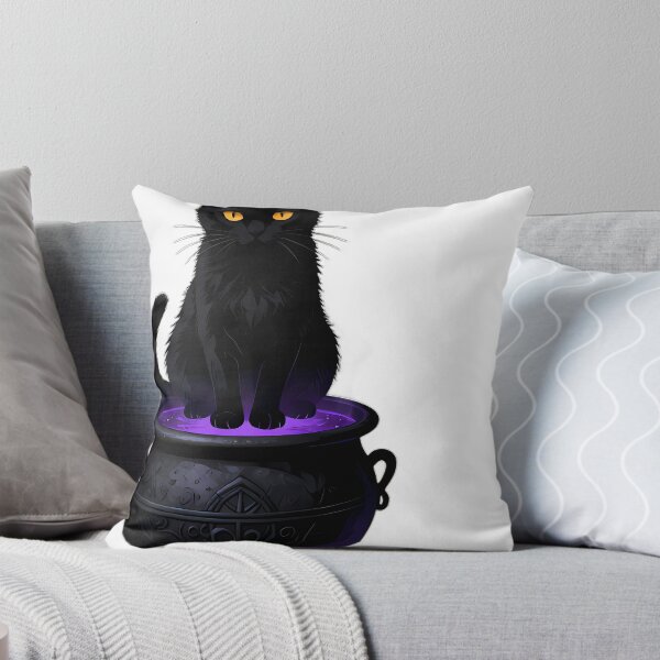 Item preview, Gothic Black Cat Obsidian Cauldron designed and sold by IllumeInk.