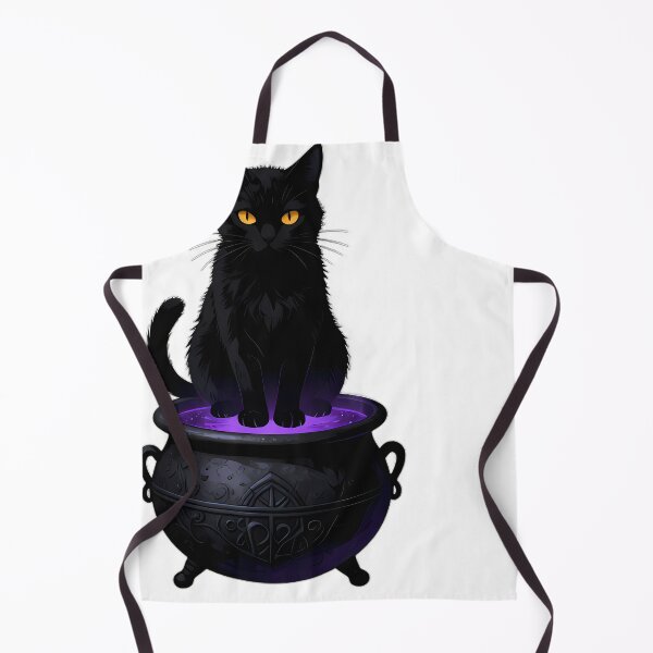 Item preview, Gothic Black Cat Obsidian Cauldron designed and sold by IllumeInk.