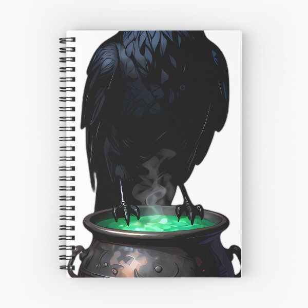 Item preview, Gothic Raven Emerald Brew Cauldron designed and sold by IllumeInk.