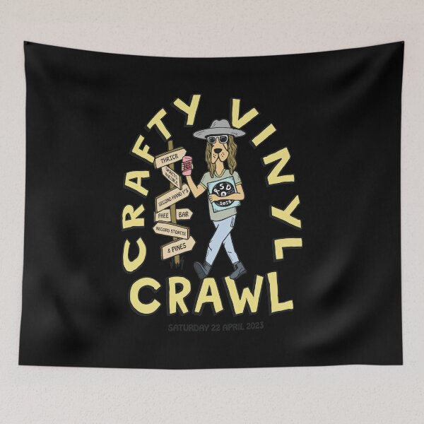 Item preview, Crafty Vinyl Crawl 2023 Music and Beer Art designed and sold by TIBAAGUIRRE.