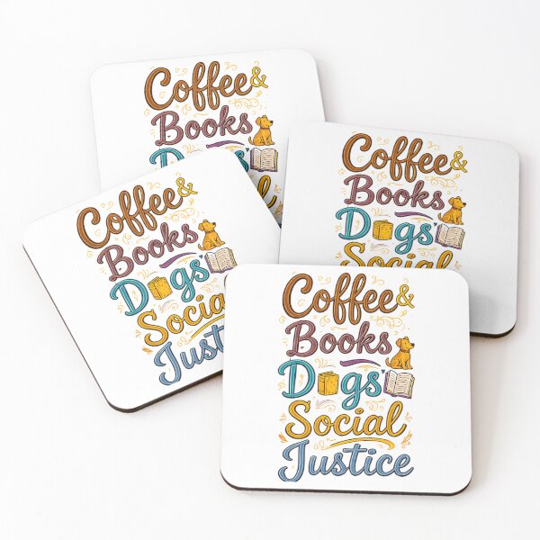 Item preview, Books And Coffee And Dogs And Social Justice  designed and sold by aca-riolaus.