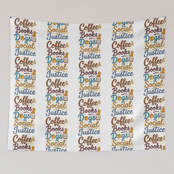 Item preview, Books And Coffee And Dogs And Social Justice  designed and sold by aca-riolaus.